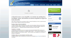 Desktop Screenshot of e-questionnaire.com